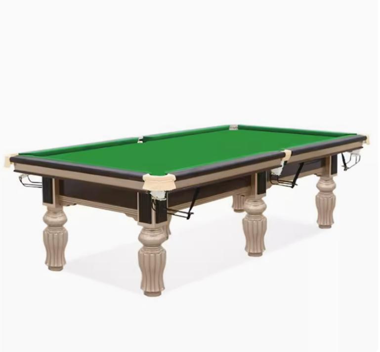 wooden pool table