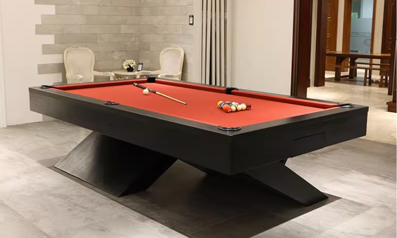 Modern Angled Support Billiard Table