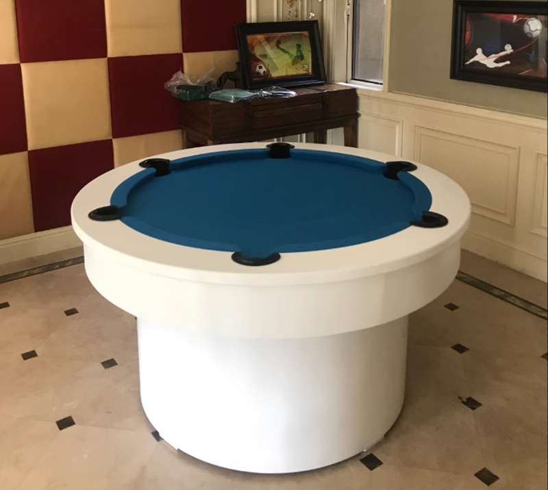 Contemporary Circular American Pool Table
