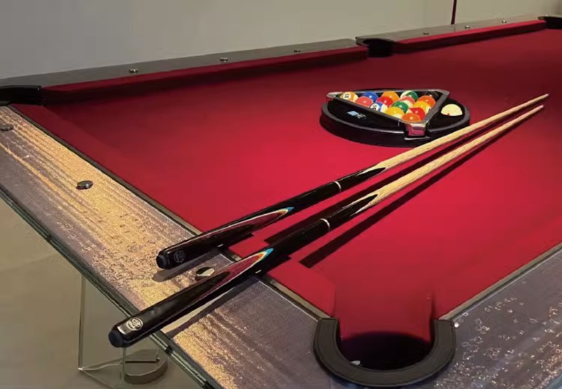 luxury glass billiard table