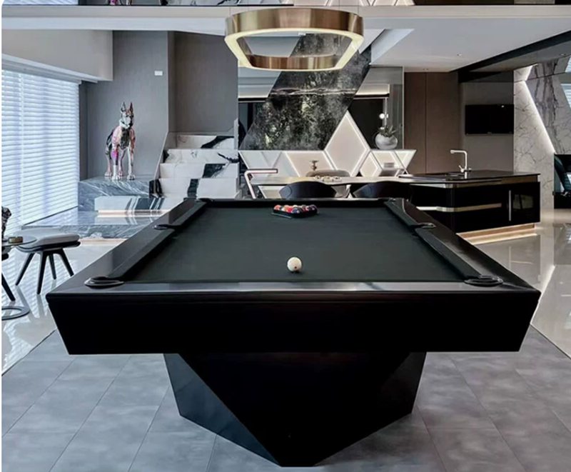 minimalist luxury billiard table