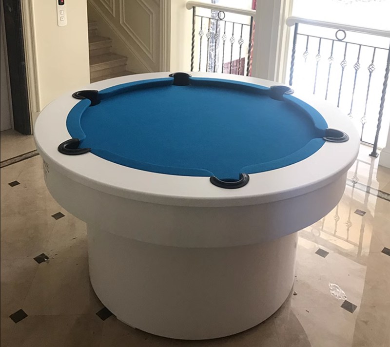 contemporary circular billiard table