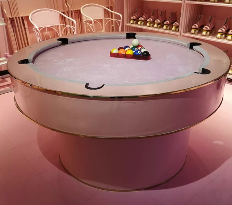 contemporary circular billiard table