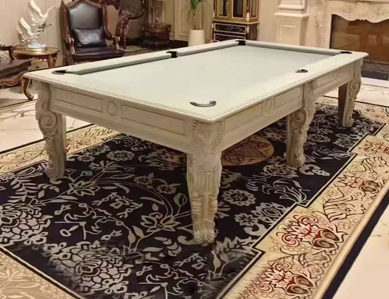 antique carved pool table